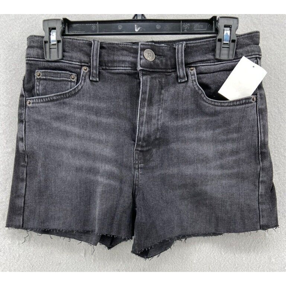 BDG Urban Outfitters Shorts Womens Sz 26 Denim Black Washed Jean Raw Hem